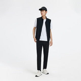 九牧王2024春季男装新选择 舒适百搭的黑色修身马甲背心